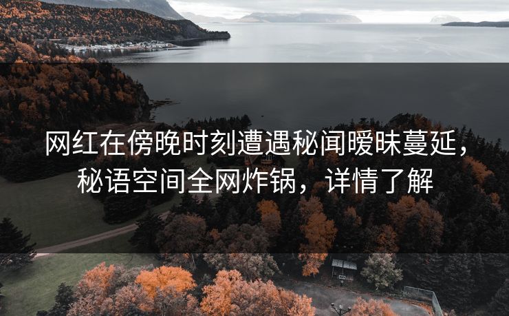 网红在傍晚时刻遭遇秘闻暧昧蔓延，秘语空间全网炸锅，详情了解